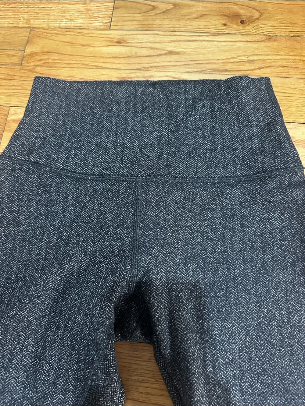 Lululemon Wunder Under Leggings 7/8 Herringbone Heathered Black High Rise 4